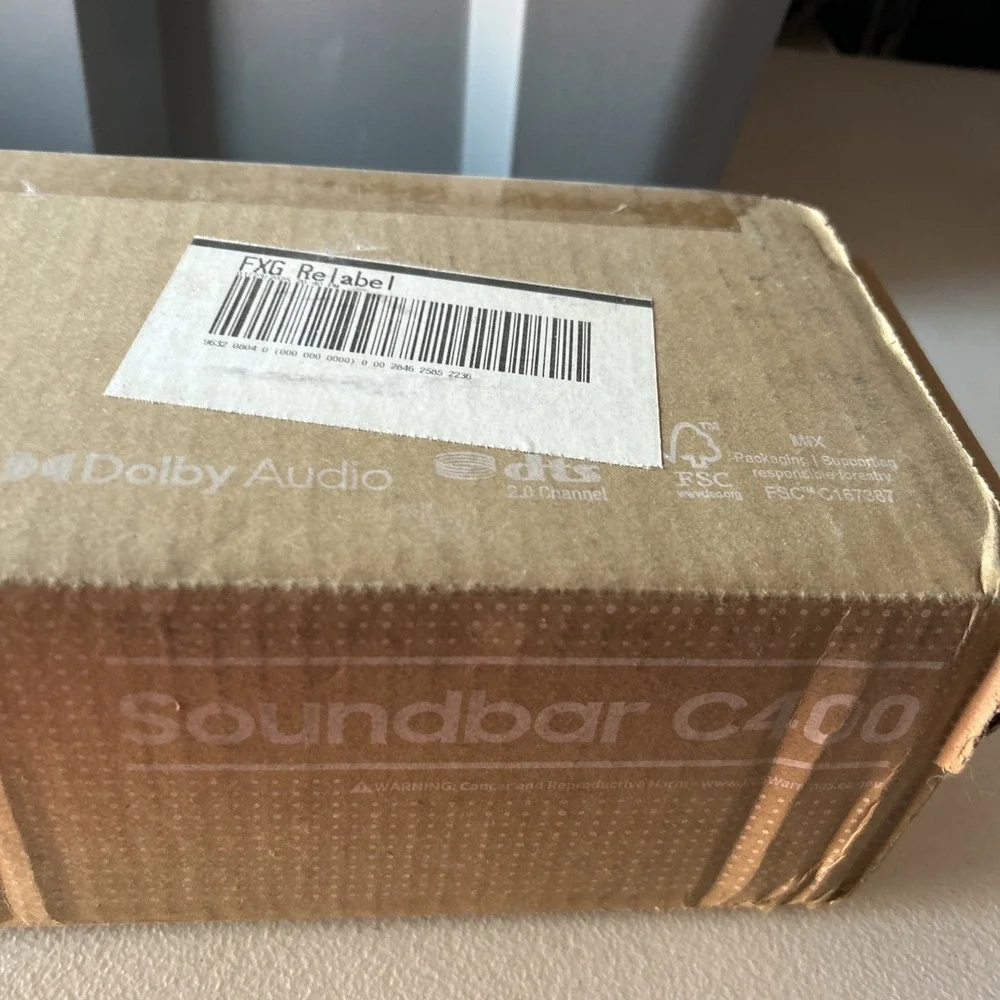 Samsung HW-C400/ZA 2.0 Channel C-Series Soundbar with Built-in Woofer 110-240V
